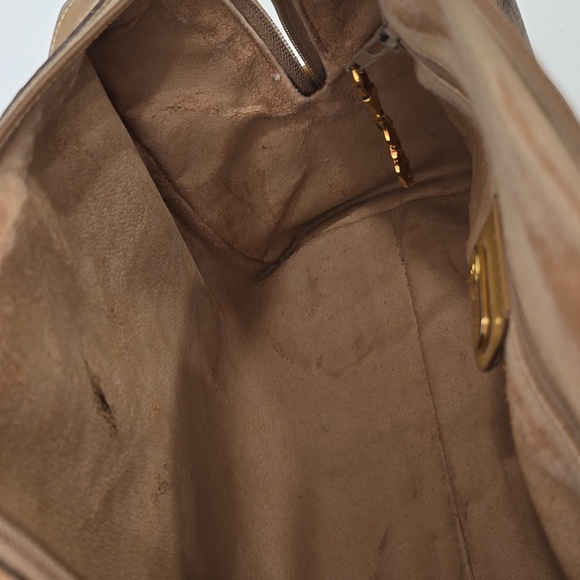 GUCCI - Vintage GG Supreme Boston Bag in Tan, PVC & Leather, with Sherry Line - Picture 16 of 16